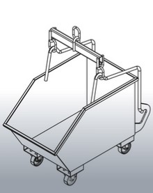 Abfallbehälter verzinkt